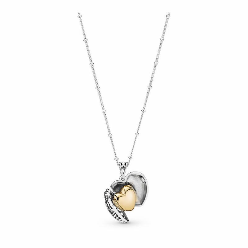 Pandora Gate Of Love Necklace - Pandora Shine/Sterling Silver/Silicone - Canada | CF6810HY